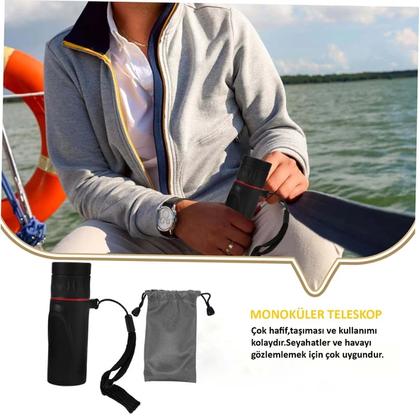 HyMark 100x25 Zoomlu Yüksek Çözünürlüklü Tek Gözlü Monoküler Dürbün - Resim 16