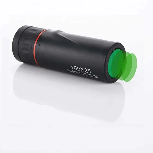 HyMark 100x25 Zoomlu Yüksek Çözünürlüklü Tek Gözlü Monoküler Dürbün - 2