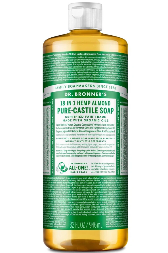 Dr.Bronner's Çok Amaçlı Sıvı Sabun Badem Kokulu 946ML