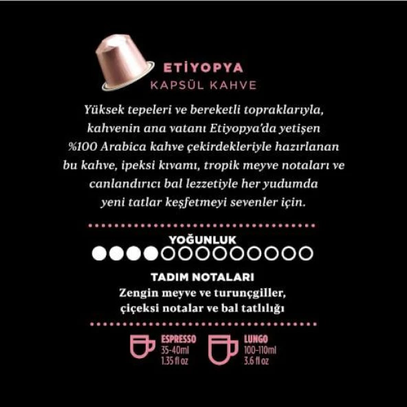 Kahve Dünyası 4 Explore Ethiopia Kapsül Kahve 100 Kapsül - Resim 4