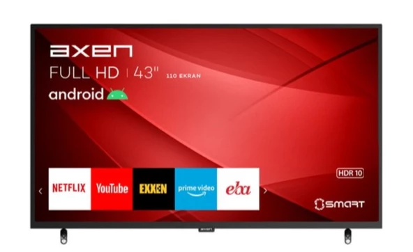 Axen AX43DIL13 Full HD 43" 109 Ekran Uydu Alıcılı Android Smart LED TV - 1