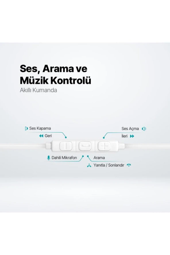 Rio 2 USB-C Stereo Mikrofonlu Kulakiçi Kulaklık - 3