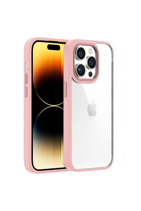 Iphone 14 Pro New Air Bumper Kılıf Pink