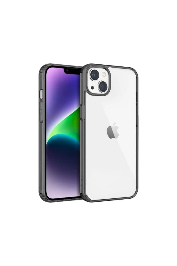 Iphone 14 Plus Air Hybrid Kılıf Smoke Black