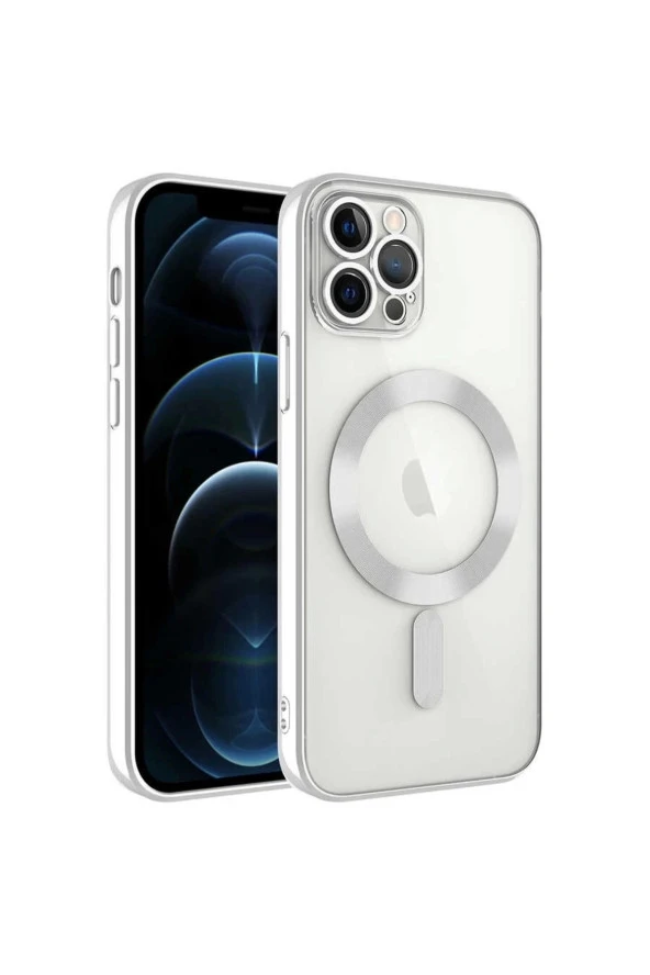 Apple iPhone 12 Pro Max Kılıf Kamera Korumalı Magsafe Wireless Şarj Özellikli Demre Kapak