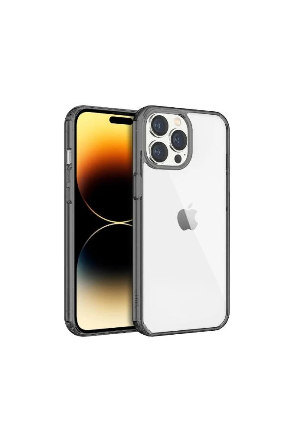 Iphone 14 Pro Air Hybrid Kılıf Smoke Black