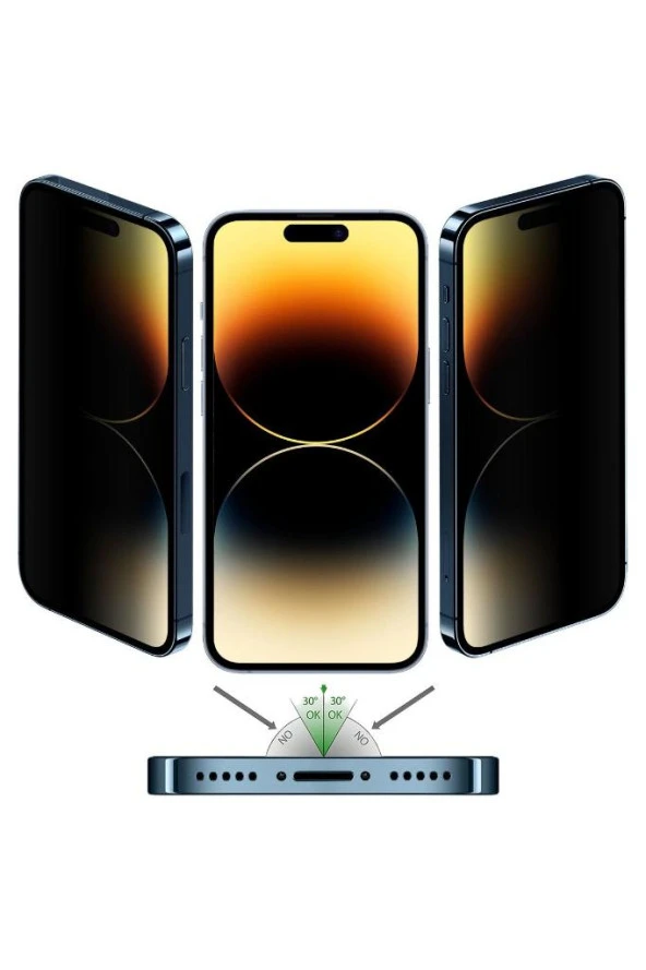 Buff Iphone 14 Pro 5d Privacy Ekran Koruyucu - 3