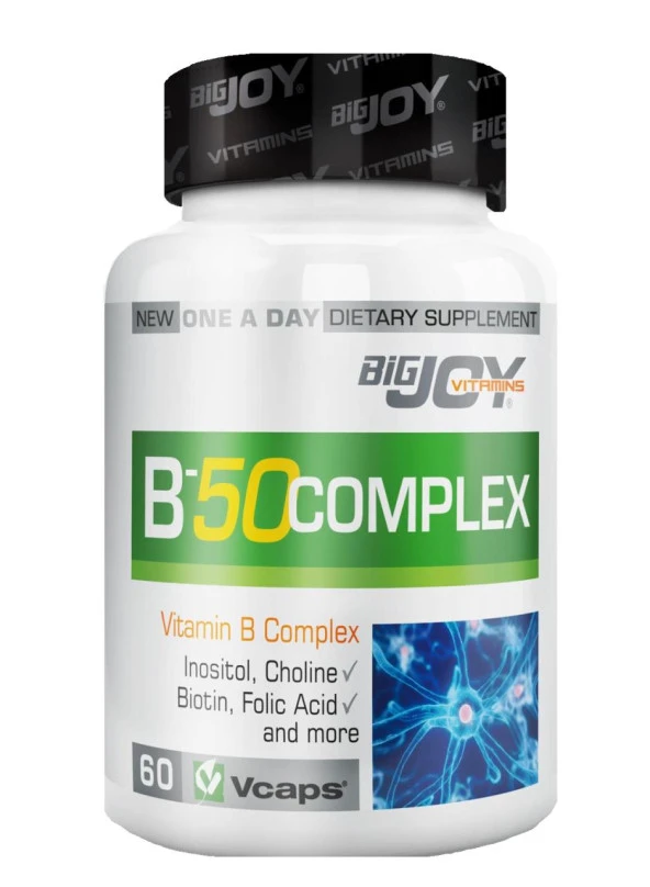 BigJoy Vitamins B-50 Complex 60 Bitkisel Kapsül