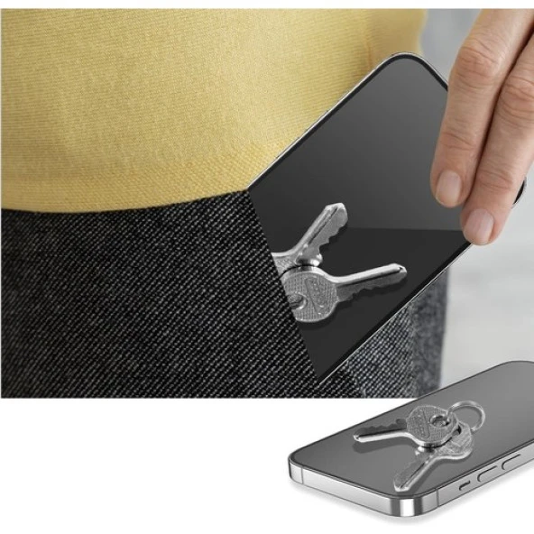 Blueo Iphone 15 Uyumlu Tam Kaplayan HD Anti-static Darbe Emici Temperli Cam Ekran Koruyucu - 5