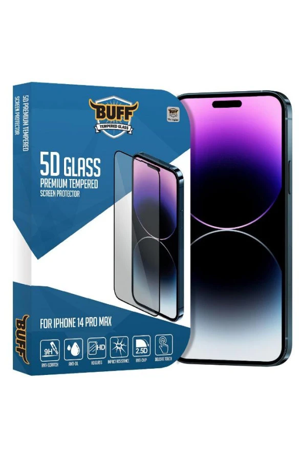 Buff Iphone 14 Pro Max 5d Glass Ekran Koruyucu