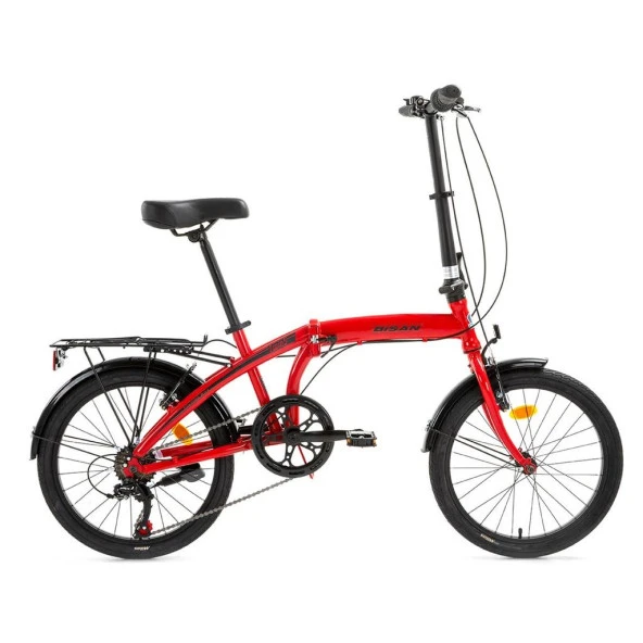 Bisan TWIN-S-23 KIRMIZI   Kadro: 32 CM   Vites: 1x6 VİTES   Tekerlek: 20 INC   Etiket Rengi: SİYAH