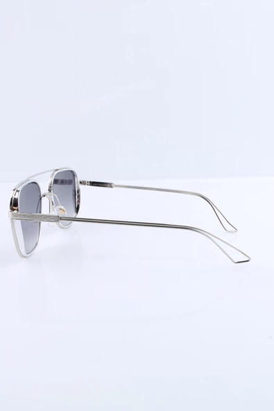 Max Polo UV400 Gümüş Erkek Güneş Gözlüğü 1MXP91653R04 - Resim 2