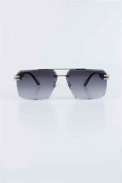 Max Polo Erkek Gümüş UV 400 Korumalı Erkek Güneş Gözlüğü 23MPG8265R1 ürün görseli 1