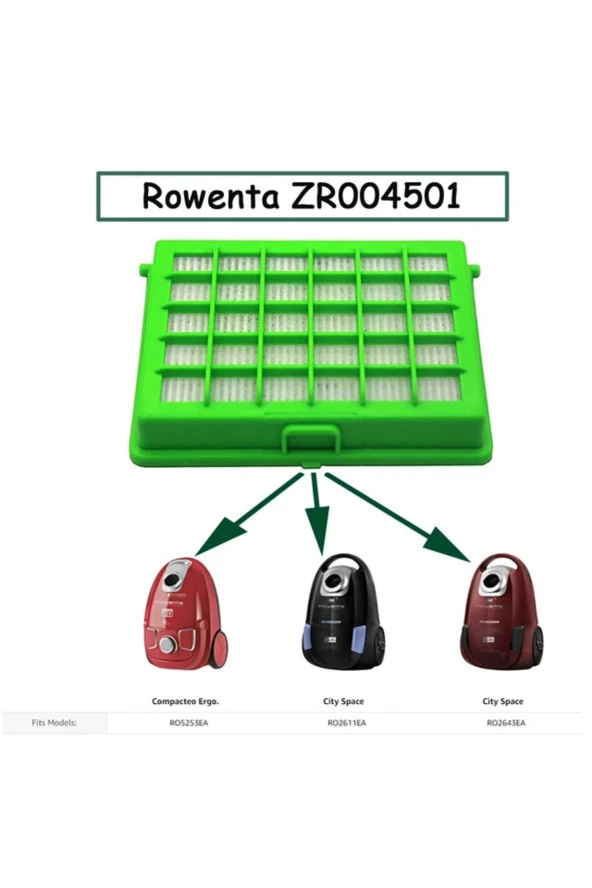 METİN ISITMA SOĞUTMA HEPA ROWENTA COMPACTEA Uyumlu SÜPÜRGE FİLTRESİ