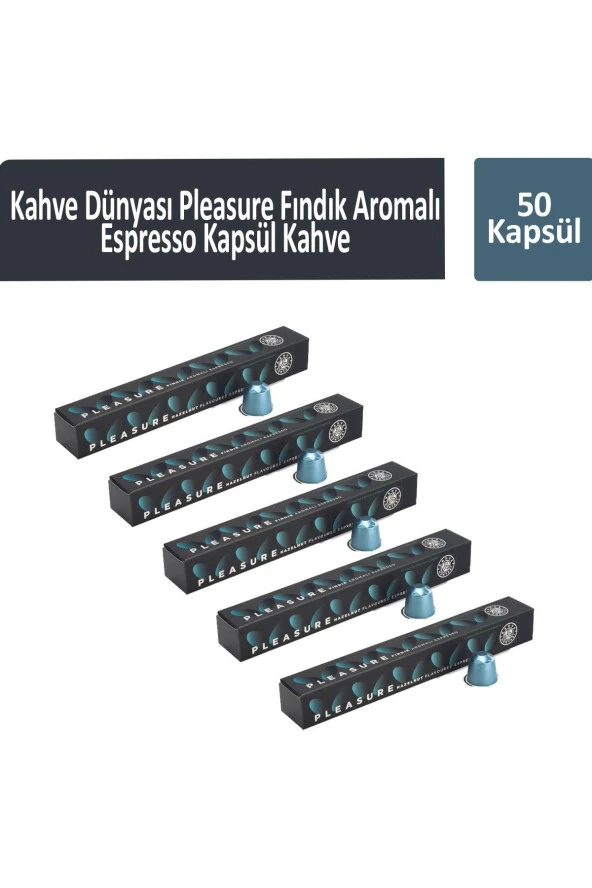 Kahve Dünyası Pleasure Fındık Aromalı Espresso Kapsül Kahve 50 Kapsül