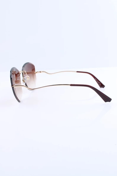 KAHVERENGİ UV400 KADIN GÜNEŞ GÖZLÜĞÜ MAX POLO - 1MP6515R002 - Resim 2