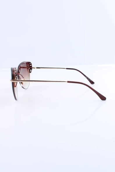 KAHVERENGİ UV400 KADIN GÜNEŞ GÖZLÜĞÜ MAX POLO - 1MP6514R002 - Resim 2