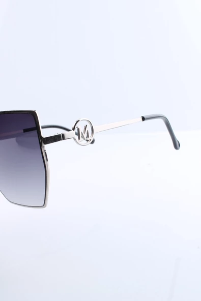 SİYAH GÜMÜŞ UV400 KADIN GÜNEŞ GÖZLÜĞÜ MAX POLO - 1MP8222R002 - Resim 4