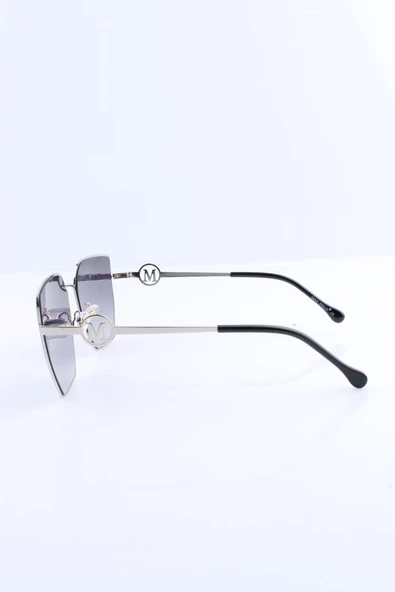 SİYAH GÜMÜŞ UV400 KADIN GÜNEŞ GÖZLÜĞÜ MAX POLO - 1MP8222R002 - Resim 2