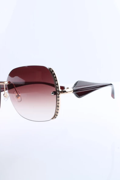 KAHVERENGİ UV400 KADIN GÜNEŞ GÖZLÜĞÜ MAX POLO - MPA18908R003 - Resim 3