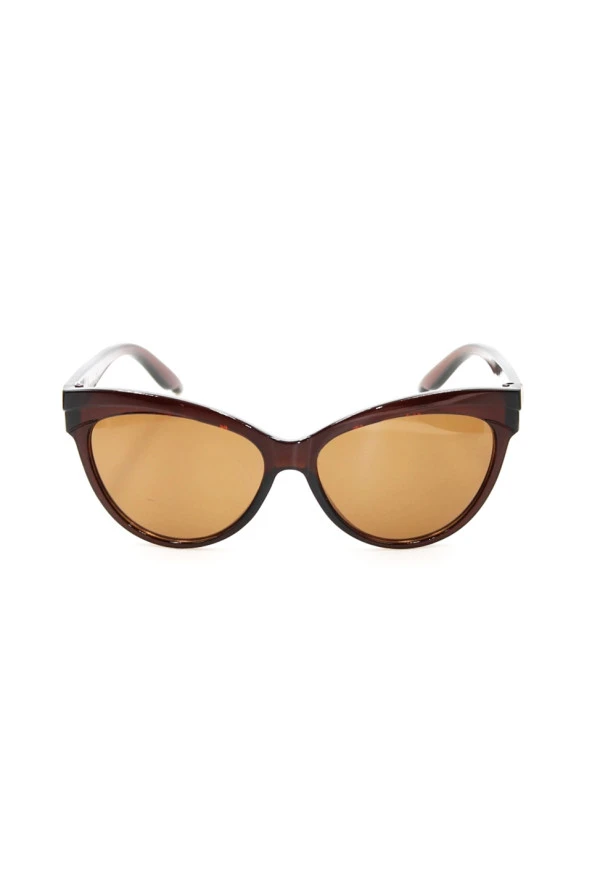 KAHVERENGİ KAHVERENGİ UV400 KADIN GÜNEŞ GÖZLÜĞÜ - BY MARINE - 4BMS006R004 - Resim 2