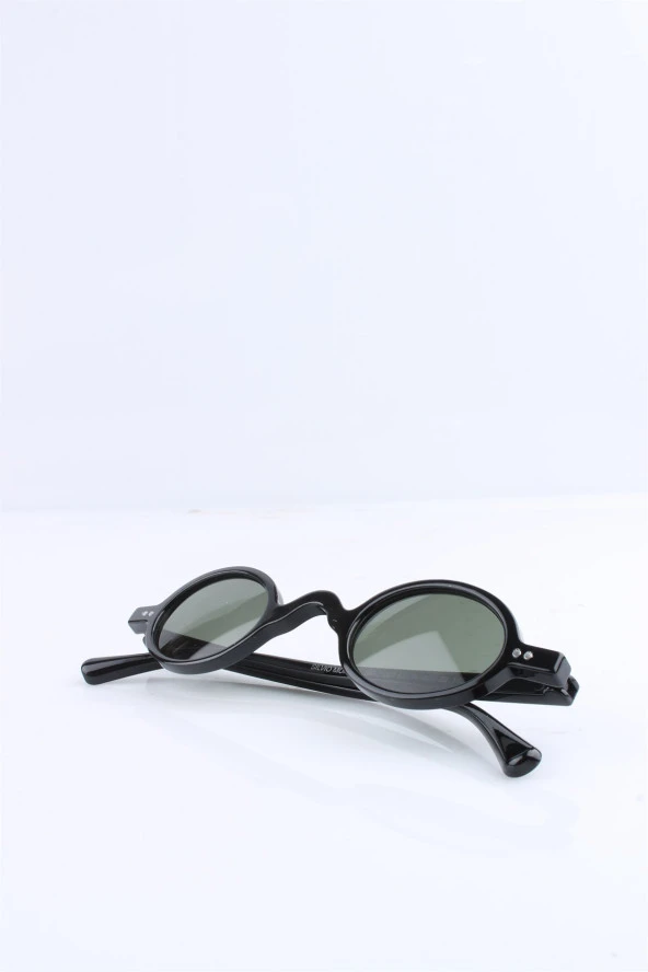 UNISEX SİYAH YEŞİL CAM UV400 GÜNEŞ GÖZLÜĞÜ SILVIO MONETTI - 3SM5928R008 - Resim 3