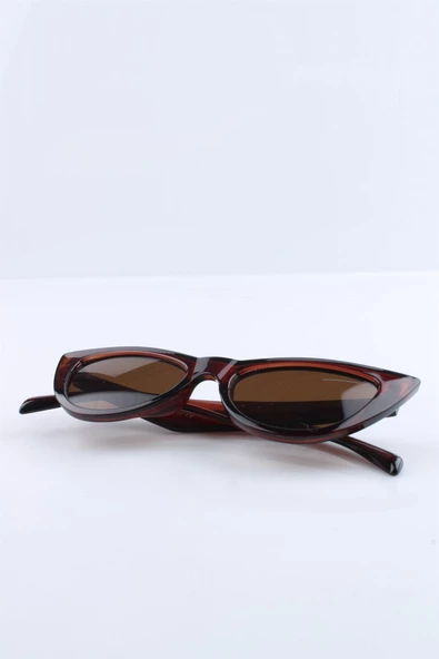 KADIN KOYU KAHVERENGİ UV400 GÜNEŞ GÖZLÜĞÜ SILVIO MONETTI - 3SM8021R006 - Resim 4