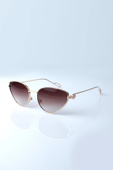 Max Polo Kahverengi UV400 Kadın Güneş Gözlüğü MRT22MP8013S - Resim 2