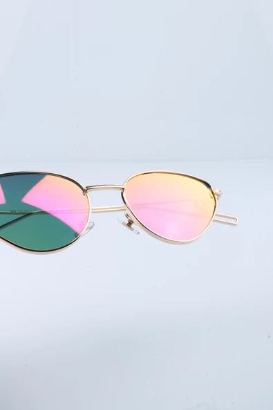 Max Polo Altın UV400 Kadın Güneş Gözlüğü MRT22MP8013S - Resim 4