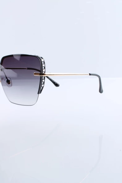 Max Polo UV400 Siyah Kadın Güneş Gözlüğü 1MXP6876R01 - Resim 3