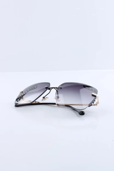 Max Polo UV400 Siyah Kadın Güneş Gözlüğü 1MXP6876R01 - Resim 4