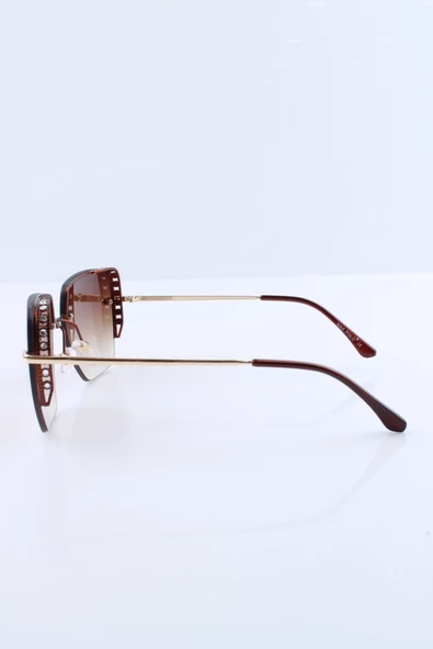 Max Polo UV400 Kahverengi Kadın Güneş Gözlüğü 1MXP6876R02 - Resim 2