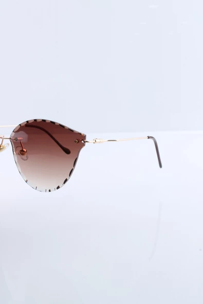 Max Polo UV400 Kahverengi Kadın Güneş Gözlüğü 1MXP5002R04 - Resim 3