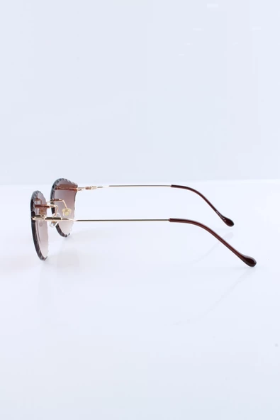 Max Polo UV400 Kahverengi Kadın Güneş Gözlüğü 1MXP5002R04 - Resim 2