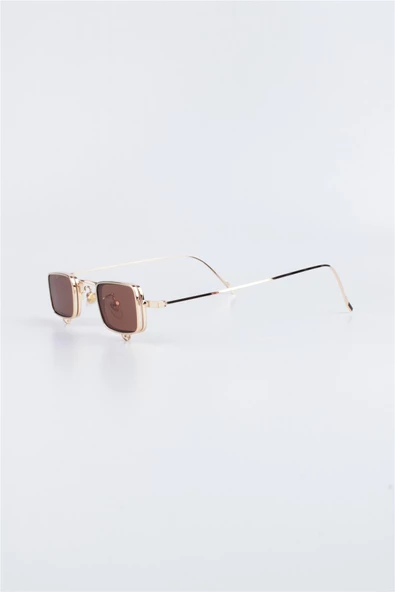 Max Polo Unısex Kahverengi UV 400 Korumalı Unısex Güneş Gözlüğü 23MPGP1336R06 - Resim 2