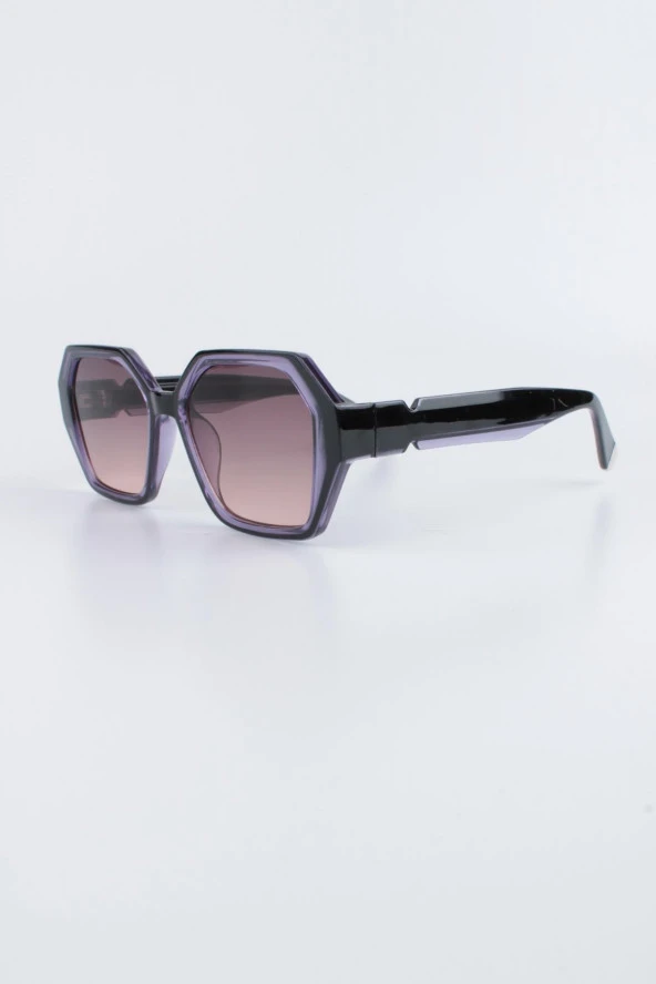 La Viva Kadın Mor UV 400 Korumalı Kadın Güneş Gözlüğü 23LV2179R05 - Resim 2