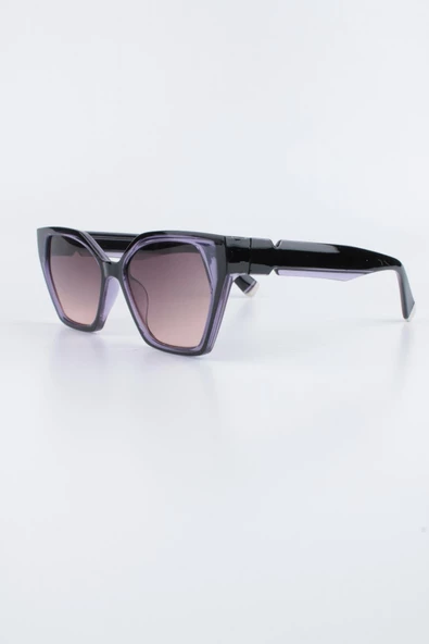 La Viva Kadın Mor UV 400 Korumalı Kadın Güneş Gözlüğü 23LV2177R05 - Resim 2