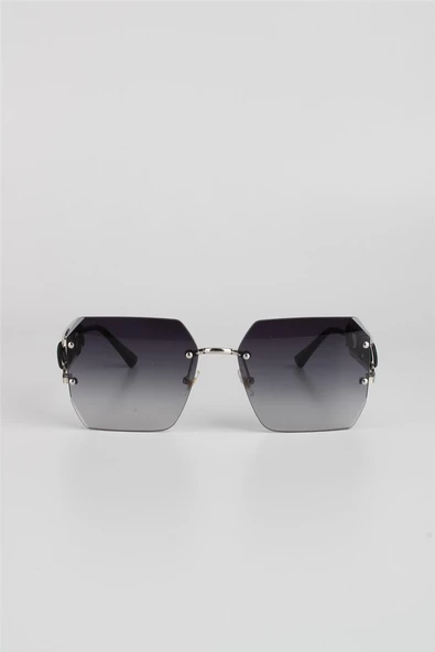 Max Polo Gümüş Degrade UV400 Filtre Kadın Güneş Gözlüğü G24MP1475R02 - Resim 2