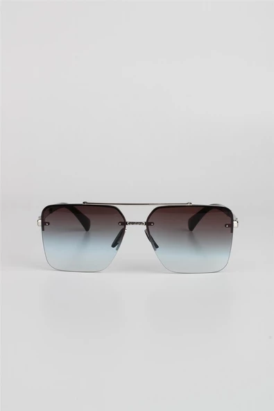 Max Polo Gümüş Degrade UV400 Filtre Kadın Güneş Gözlüğü G24MP15143R02 - Resim 2