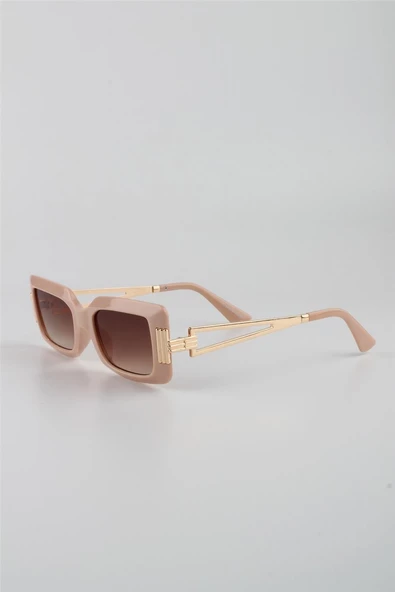 La Viva Bej Mat UV400 Filtre Kadın Güneş Gözlüğü G24LVS3304R03 ürün görseli 1