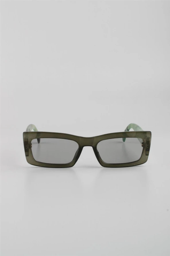 La Viva Yeşil Siyah Mat UV400 Filtre Kadın Güneş Gözlüğü G24LVS3310R03 - Resim 2