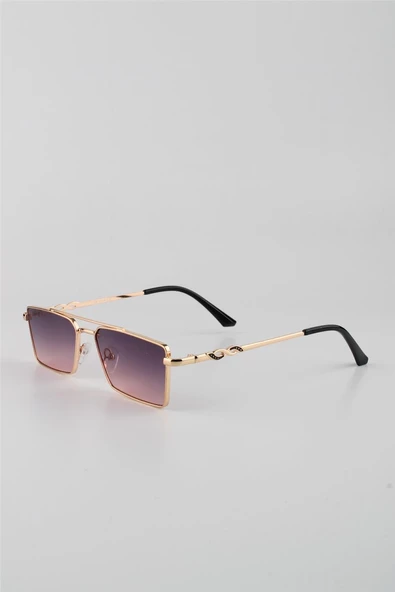 La Viva Pembe Mor Degrade UV400 Filtre Kadın Güneş Gözlüğü G24LVS3327R01 - Resim 2