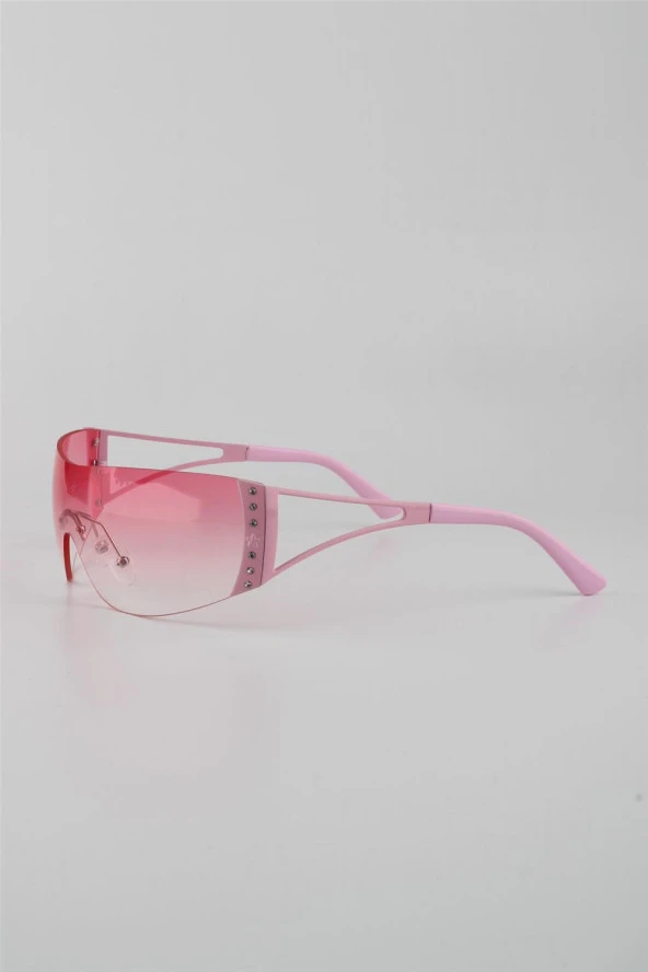 Silvio Monetti Pembe Degrade UV400 Filtre Kadın Güneş Gözlüğü G24SMFJ3521R04 - Resim 2