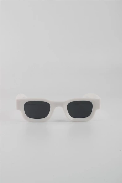 By Marine Beyaz UV400 Filtre Unisex Güneş Gözlüğü G24FT2036R02 - Resim 2