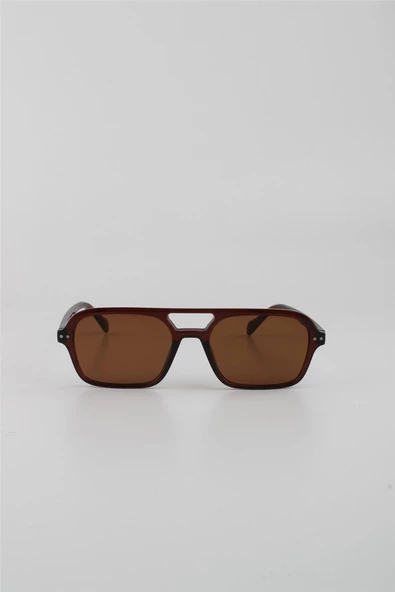 By Marine Kahverengi UV400 Filtre Unisex Güneş Gözlüğü G24FT2025R03 - Resim 2