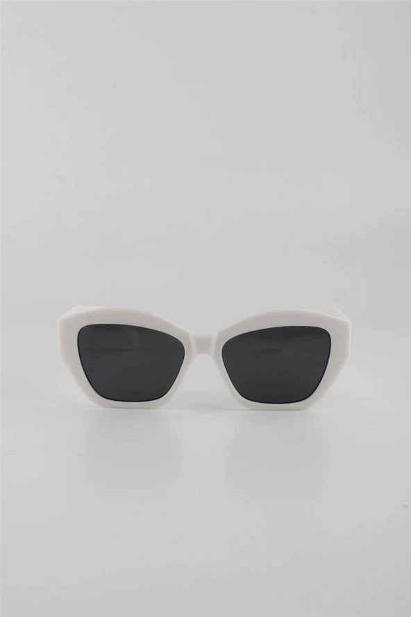 By Marine Beyaz UV400 Filtre Kadın Güneş Gözlüğü G24FT1053R03 - Resim 2