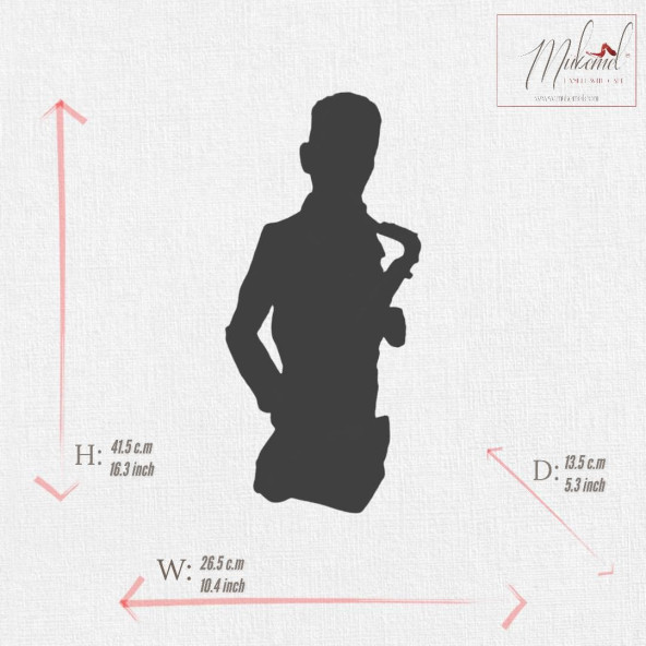 Müzisyen Heykeli 3 Figür Dekoratif Obje Ve Biblo Masa Dekorasyon Salon Ofis Aksesuarları - Resim 2