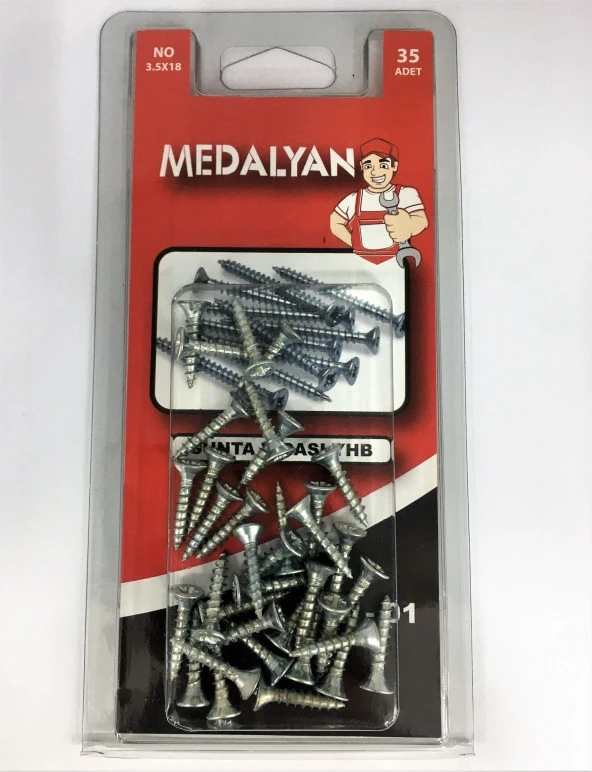 DL-01 Medalyan 3,5 X 18 Sunta Vidası