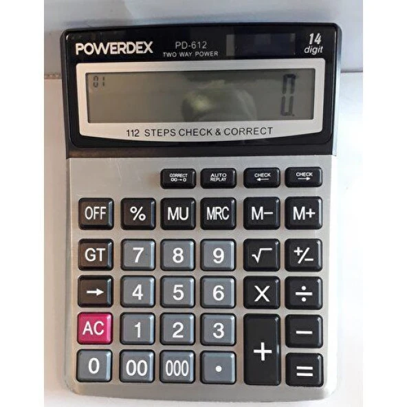 Powerdex PD-612 Hesap Makinası