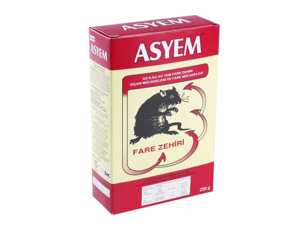 Asyem 250Gr Zehirli Fare Yemi Buğdayı